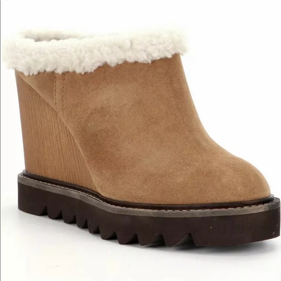 NEW BCBGeneration size 9 Nerissa Wedge Mules Brown - Picture 2 of 10